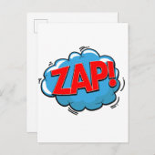 ZAP! UITNODIGING BRIEFKAART (Voorkant / Achterkant)