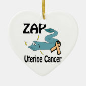 ZAP Uterine Cancer Keramisch Ornament (Voorkant)