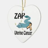ZAP Uterine Cancer Keramisch Ornament (Links)