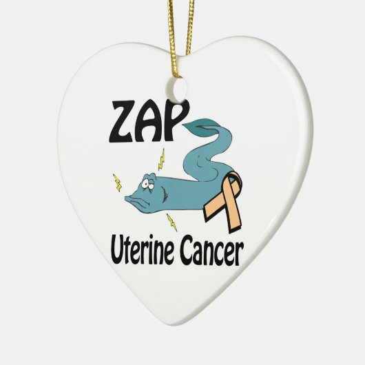 ZAP Uterine Cancer Keramisch Ornament (Links)