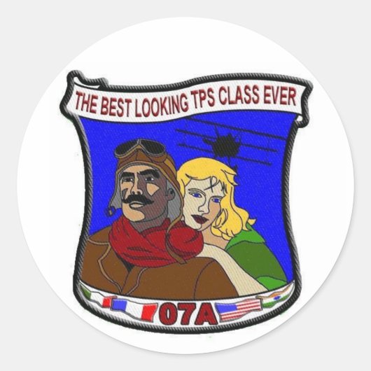 ZAP vel van 6 Ronde Sticker (Voorkant)