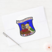 ZAP vel van 6 Ronde Sticker (Envelop)