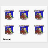 ZAP vel van 6 Ronde Sticker (Vel)