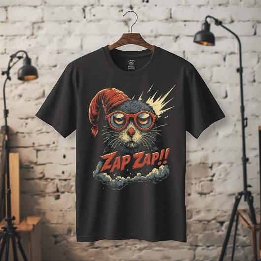 Zap Zap!! Funny Retro Critter Cartoon | Bold Comic T-shirt
