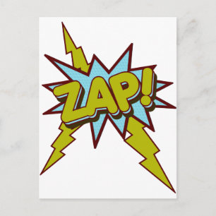Zap, Zing, Pow. Briefkaart