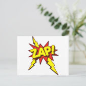 Zap, Zing, Pow. Briefkaart (Staand voorkant)