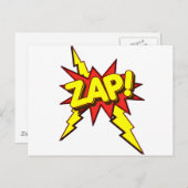 Zap, Zing, Pow. Briefkaart (Voorkant / Achterkant)