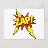 Zap, Zing, Pow. Briefkaart (Voorkant)