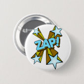 Zap, Zing, Pow. Ronde Button 5,7 Cm (Voorkant /achterkant)