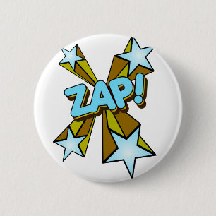 Zap, Zing, Pow. Ronde Button 5,7 Cm