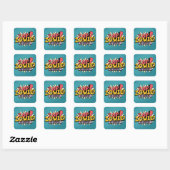 ZAP! ZOWIE! Geëlektrificeerd! Vierkante Sticker (Vel)