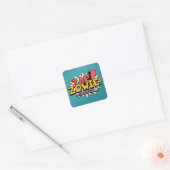 ZAP! ZOWIE! Geëlektrificeerd! Vierkante Sticker (Envelop)