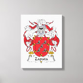 Zapata Family Crest Canvas Afdruk (Voorkant)