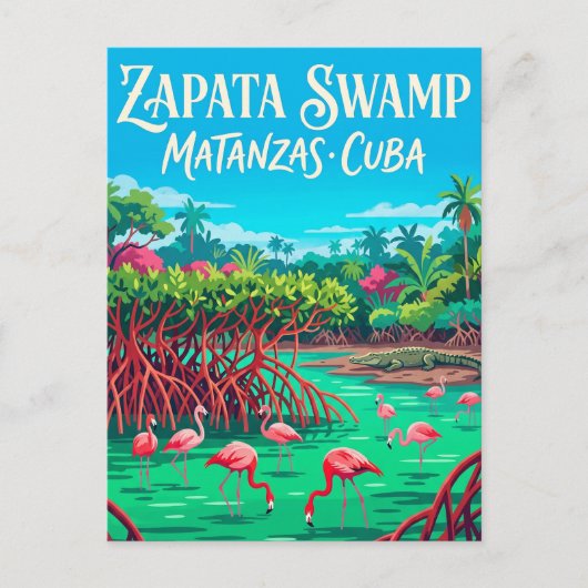 Zapata-moeras Cuba Briefkaart (Voorkant)