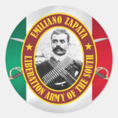 Zapata Ronde Sticker (Voorkant)