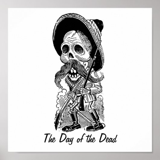 Zapatista Calavera. c. begin jaren '00. Mexico. Poster (Voorkant)