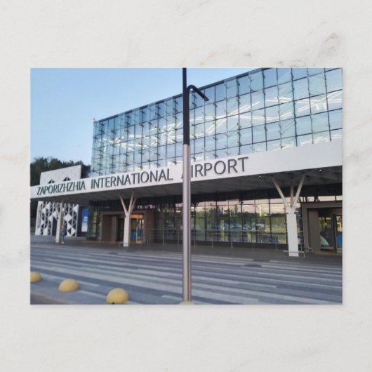 Zaporozhye International Airport in Oekraïne Briefkaart (Voorkant)