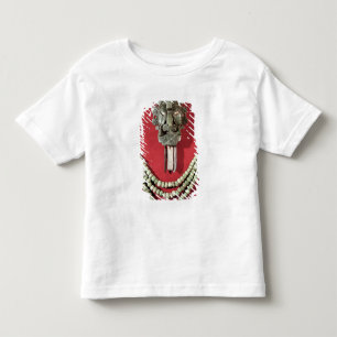 Zapotec, die de vorm van een masker voorstelt kinder shirts