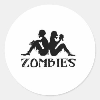 Zappa Zombies Ronde Sticker