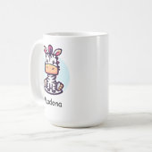 Zappige Zebra Koffiemok (Voorkant links)