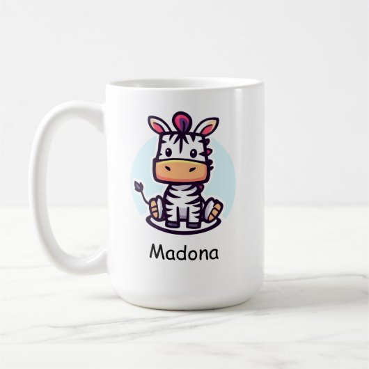 Zappige Zebra Koffiemok (Links)