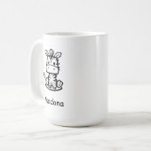Zappige Zebra Koffiemok (Voorkant links)