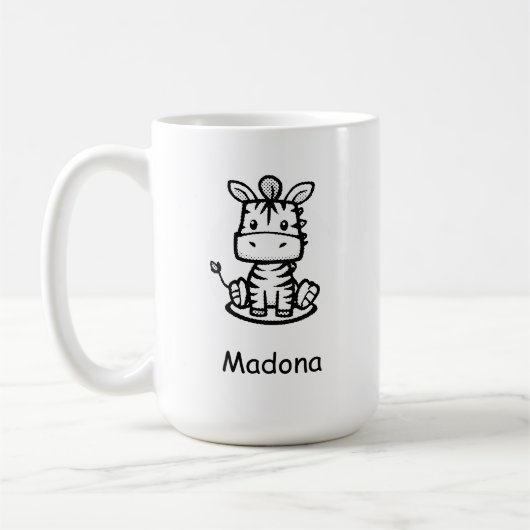 Zappige Zebra Koffiemok (Links)