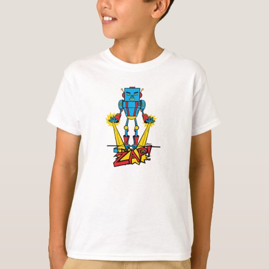 Zapping met robot t-shirt (Voorkant)