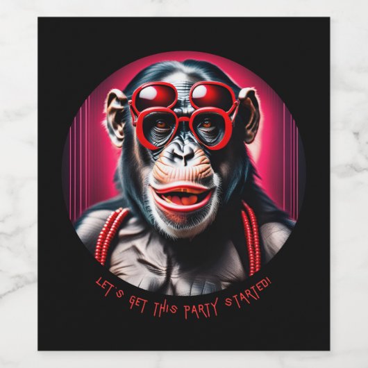 Zappwaits  Getränkeetiketten - Weinetikett Wijn Etiket (Enkel label)