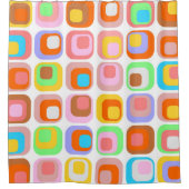 zappwaits retro douchegordijn (Voorkant)