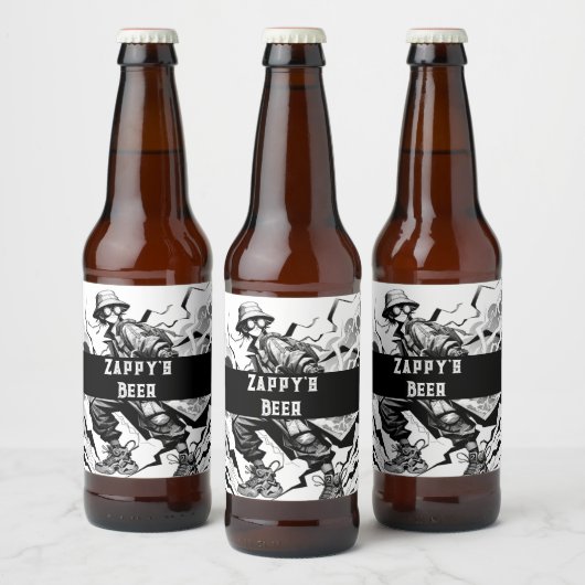 Zappy's bier etiket (Flessen)
