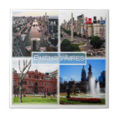 zAR003 BUENOS AIRES, Mozaïek, Argentinië, Tegeltje (Voorkant)