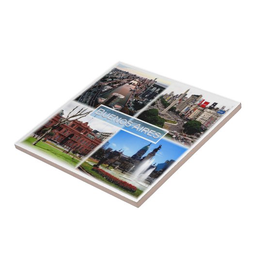 zAR003 BUENOS AIRES, Mozaïek, Argentinië, Tegeltje (Zijkant)