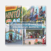 zAR004 BUENOS AIRES, Mosaic, Fridge Magneet (Voorkant)