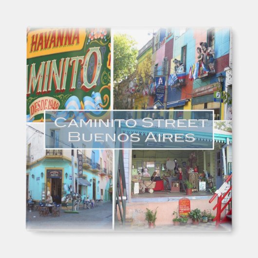 zAR004 BUENOS AIRES, Mosaic, Fridge Magneet (Voorkant)