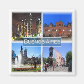 zAR005 BUENOS AIRES, Mosaic, Argentinië, Fridge Magneet (Voorkant)