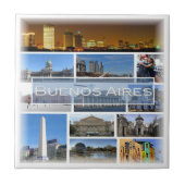 zAR006 BUENOS AIRES, Mozaïek, Argentinië, Tegeltje (Voorkant)