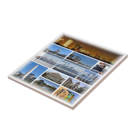 zAR006 BUENOS AIRES, Mozaïek, Argentinië, Tegeltje (Zijkant)