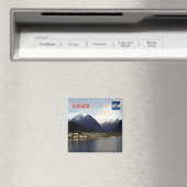 zAR007 USHUAIA door Night, Argentinië, Fridge Magneet (Insitu (Vaatwasser))