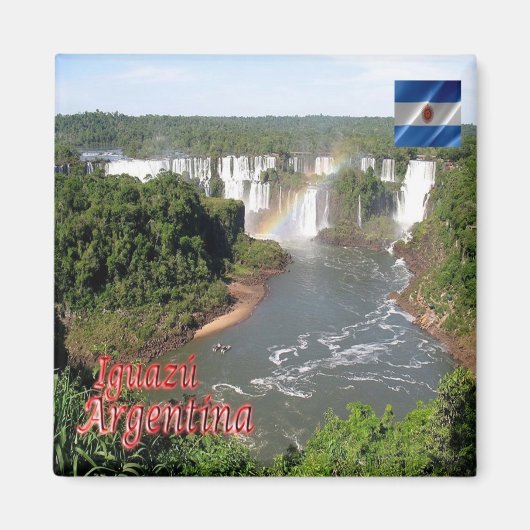 zAR009 IGUAZU WATERFALLS N.P. Argentina, Fridge Magneet (Voorkant)