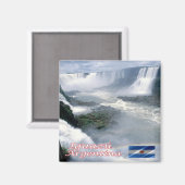zAR010 Nationaal Park IGUAZU, Waterval, Fridge Magneet (Voorkant / Achterkant)