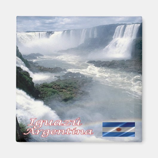 zAR010 Nationaal Park IGUAZU, Waterval, Fridge Magneet (Voorkant)