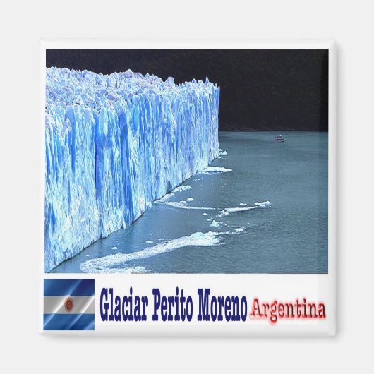 zAR011 PERITO MORENO GLACIER, Santa Cruz, Fridge Magneet (Voorkant)