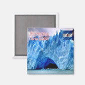 zAR014 PERITO MORENO GLACIER, Santa Cruz, Fridge Magneet (Voorkant / Achterkant)
