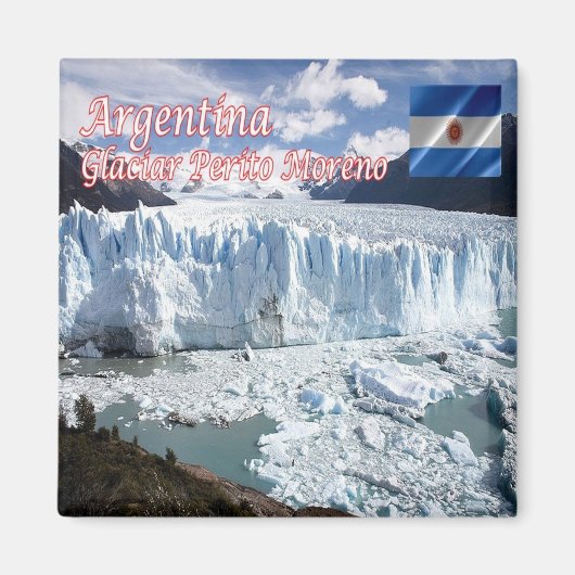 zAR015 PERITO MORENO GLACIER, Santa Cruz, Fridge Magneet (Voorkant)