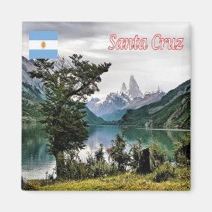 zAR021 SANTA CRUZ, woestijnmeer, Argentinië, Fridg Magneet