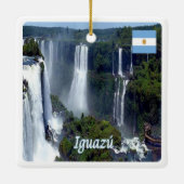 zAR029 IGUAZU-HERFSTEN, Argentinië, Amerika, Keramisch Ornament (Achterkant)