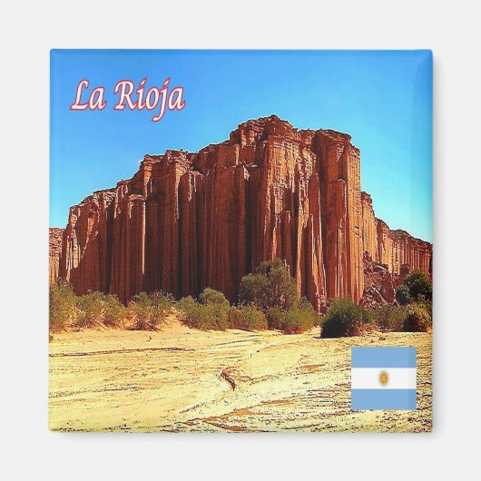 zAR031 LA RIOJA, Talampaya N.P. Argentina, Fridge Magneet (Voorkant)