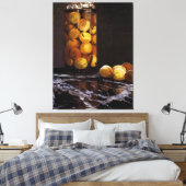 Zar van perziken canvas afdruk (Insitu (Slaapkamer))