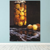 Zar van perziken canvas afdruk (Insitu (Houten vloer))